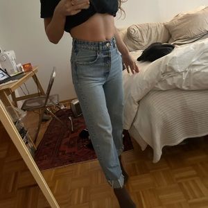 Zara straight leg jeans size 2